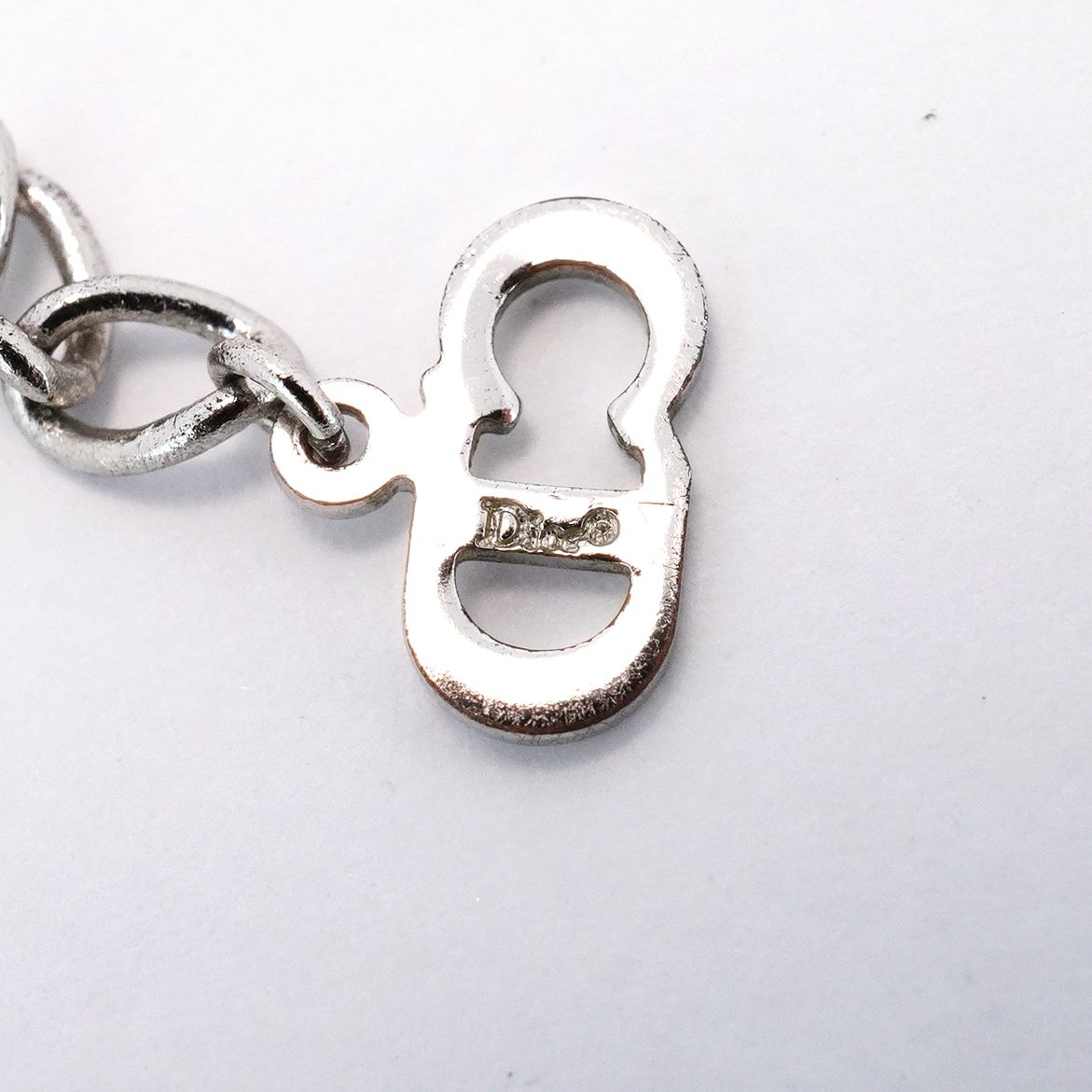☆SALE【5jfb0733】クリスチャンディオール ネックレス Dロゴ