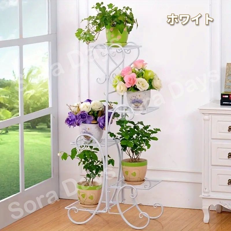 フラワースタンド プランター台 ヨーロッパ風 エレガント 5段 鉢置き