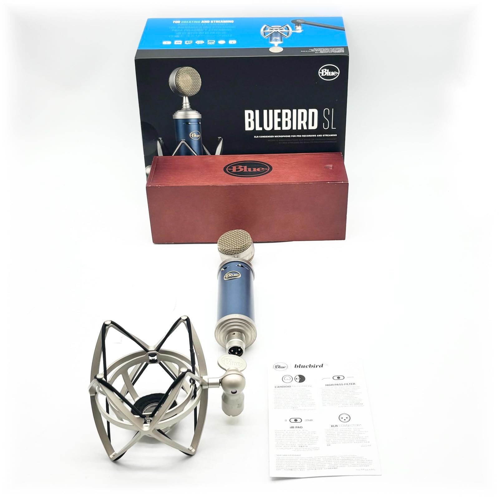 BlueMicrophones Bluebird SL 高品質 コンデンサーマイク ブルーマイクロフォン ○1440
