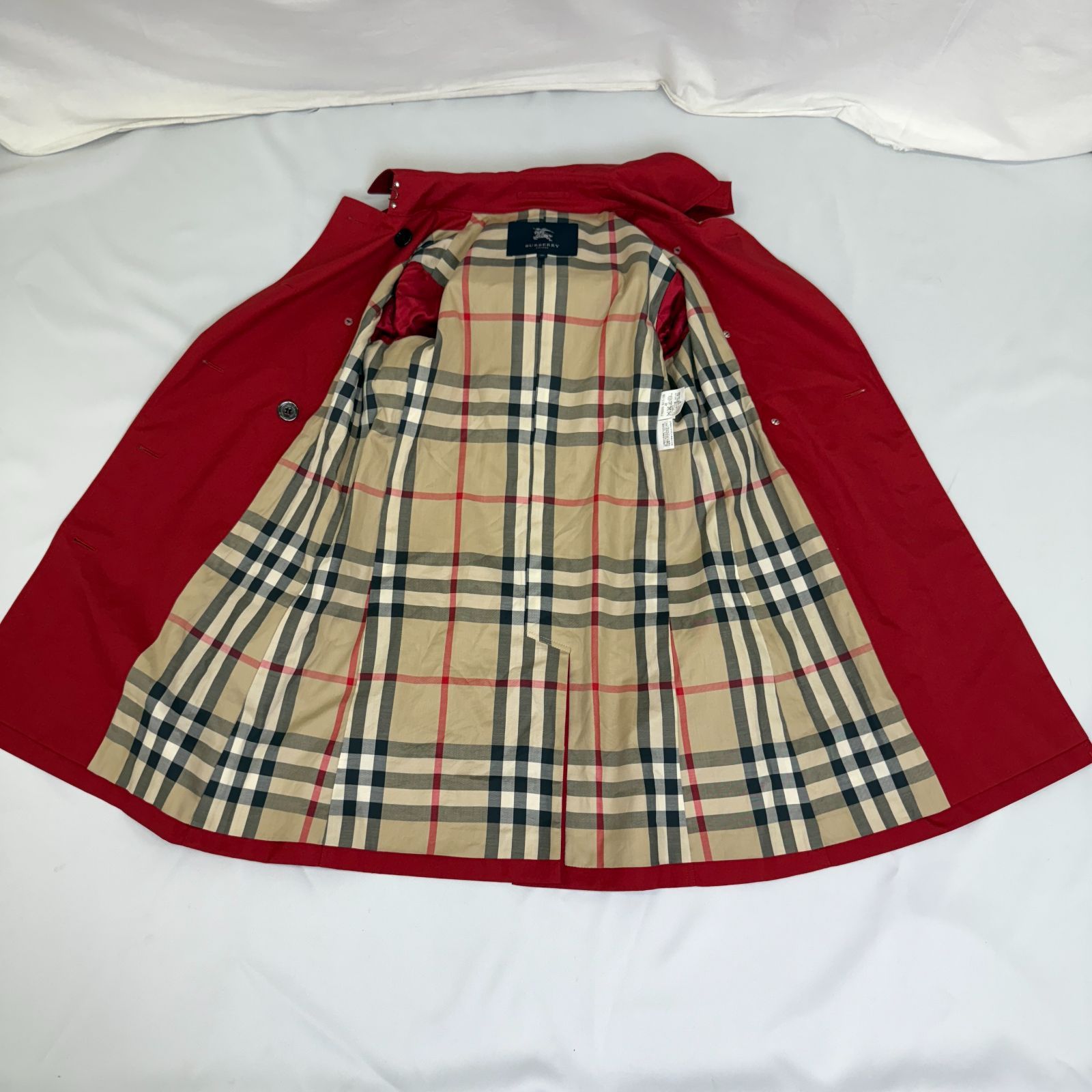 トレンチコート レッド