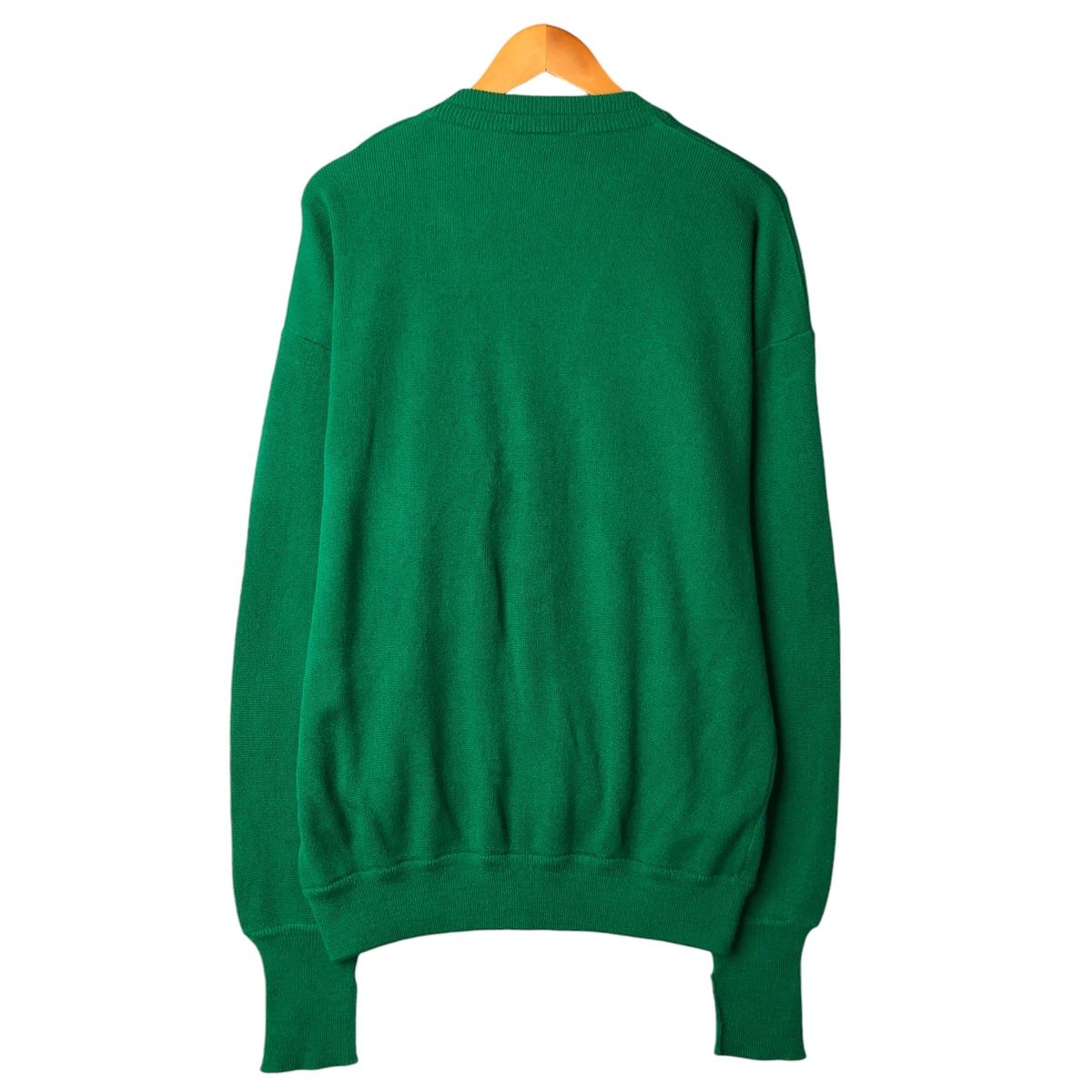 古着 80年代 ラコステ LACOSTE CHEMISE フレンチラコステ アクリルニットカーディガン スペイン製 メンズL相当 ヴィンテージ|eaa584621