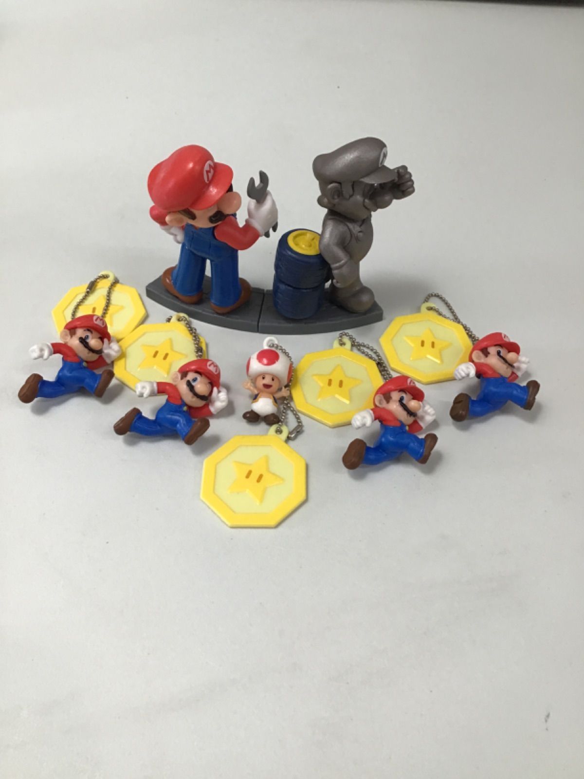L8-12】◇ マリオ フィギュア キーホルダー 7点セット まとめ