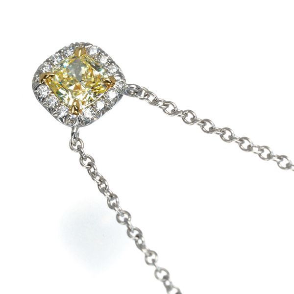 ティファニー ネックレス イエロー&クリアダイヤ ダイヤモンド 0.3ct程  