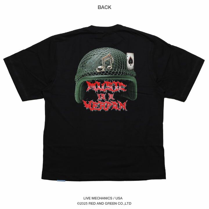 LIVE MECHANICS Tシャツ 半袖 メンズ レディース 春夏用 黒
