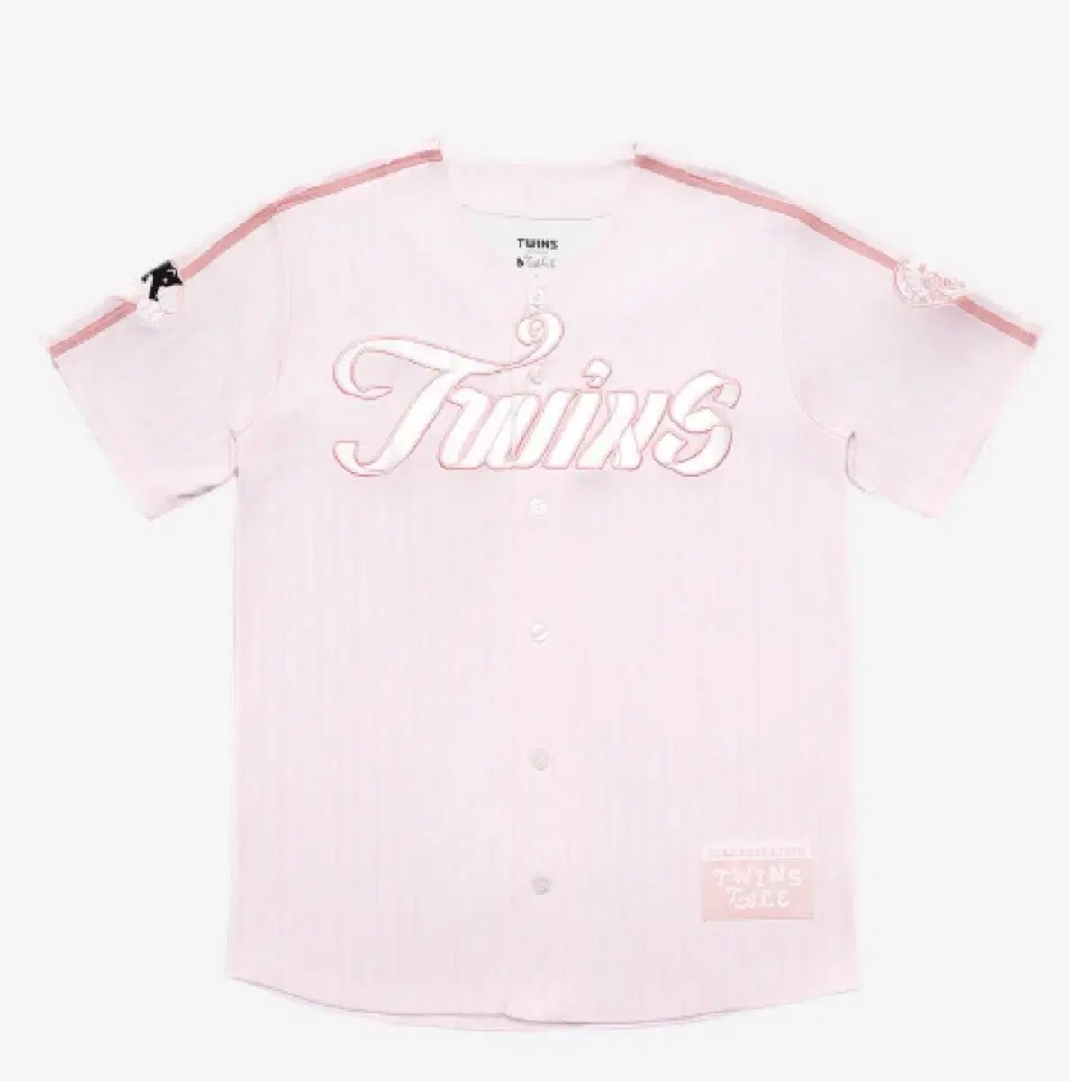 TWINS ツインズ x ブルーミングテール ベースボール ジャージ ピンク S M サイズ
