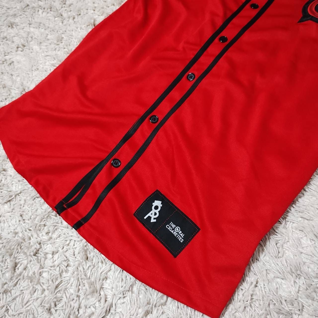 THE ORAL CIGARETTES KKツアー ベースボールシャツ 赤×黒