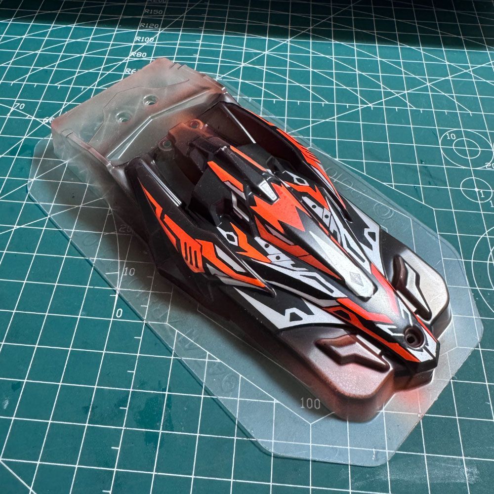 ミニ四駆完成品 アバンテMk.II MSフレキ加工済 ポリカボディ 塗装済