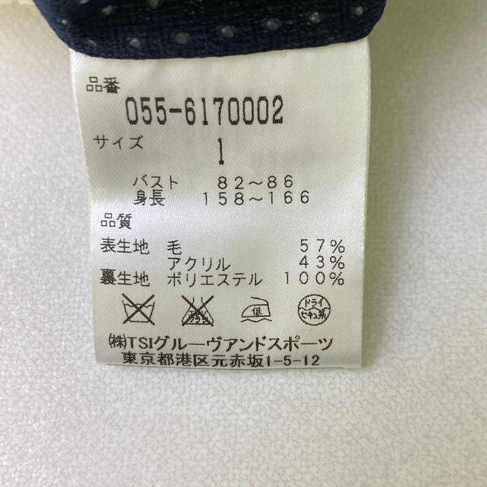 サイズ：1 PEARLY GATES パーリーゲイツ 裏地付 ニットセーター