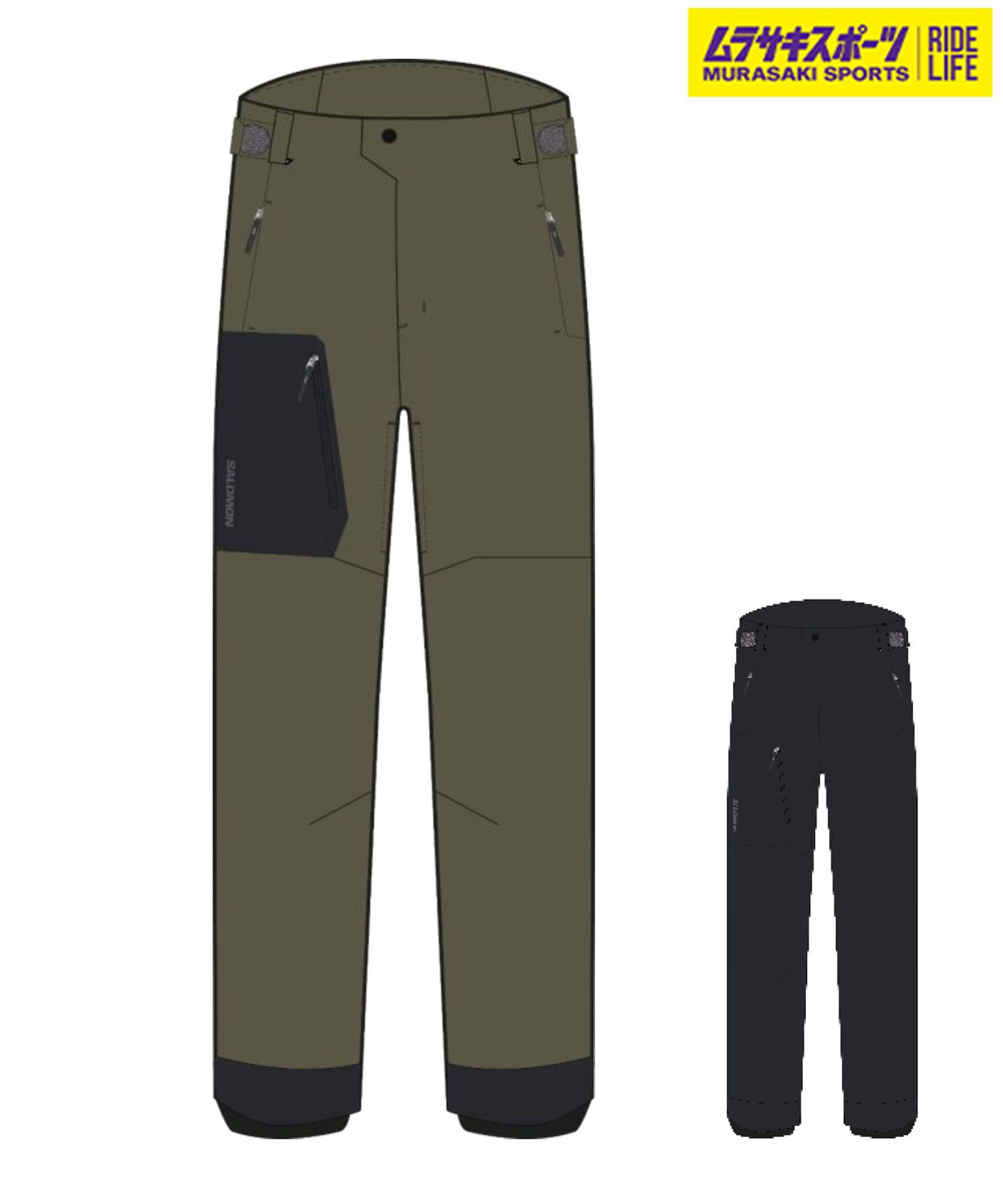 【ムラスポ公式】新品 SALOMON サロモン GORE-TEX CHARGER GTX 2L PANTS M ユニセックス スノーボード ウェア パンツ 24-25モデル LC2305400