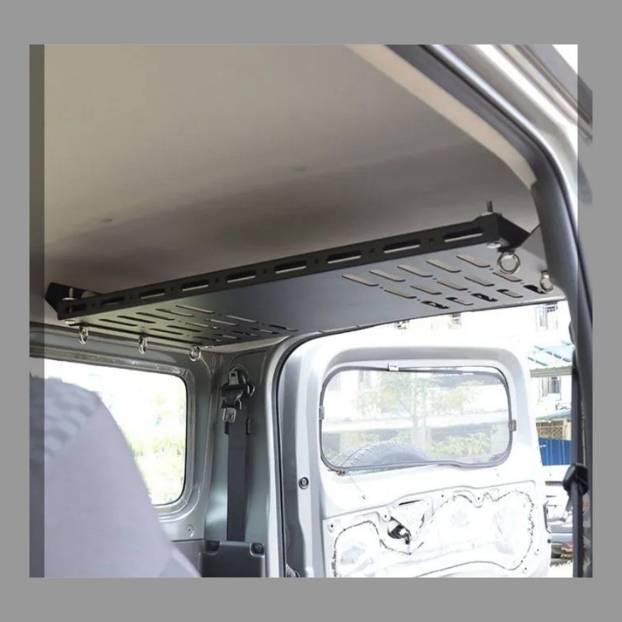 ジムニー JB64 JB74 対応 A型 内頂棚 拡張 展示ラック アルミ合金製 ブラック 荷物棚 改造 FFCRYSTALESIA_COM