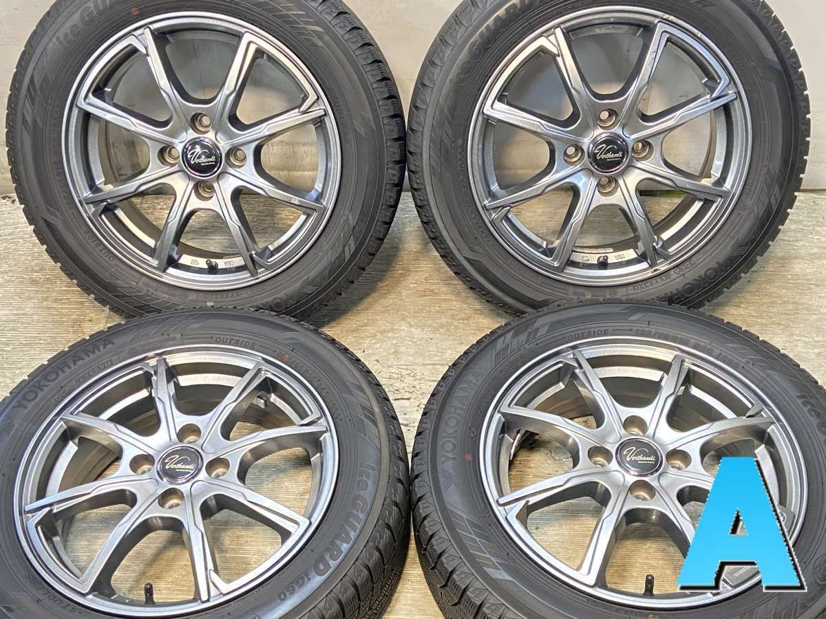 185 60R15 ヨコハマ アイスガード iG60 ヴェルサンディー 15x5.5 43 100-4穴 タイヤ スタッドレスタイヤ ホイールセット 4本セット w15251003958