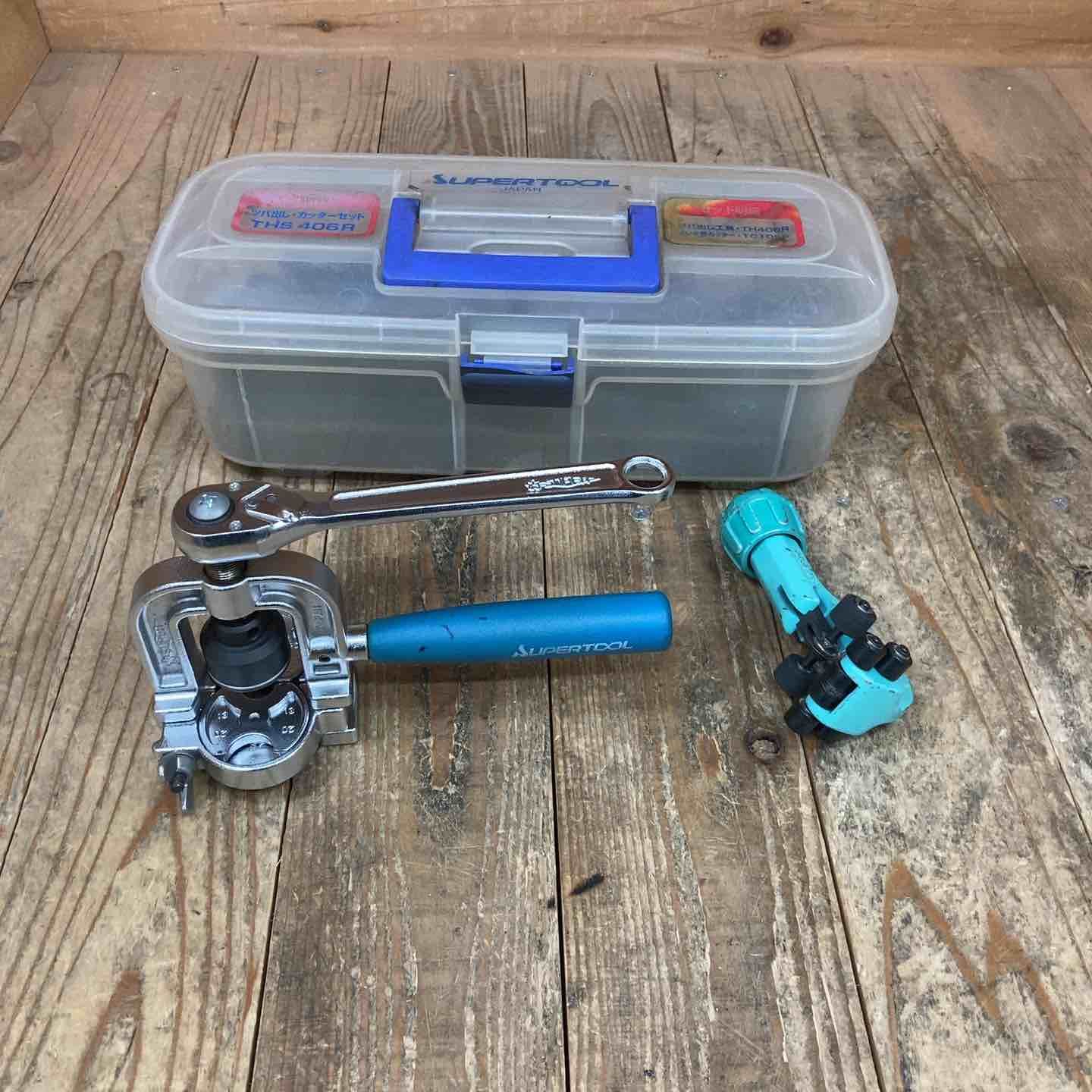 USED】 スーパーツール フレキ管ツバ出し工具 ラチェット USED】 スーパーツール フレキ管ツバ出し工具 ラチェット