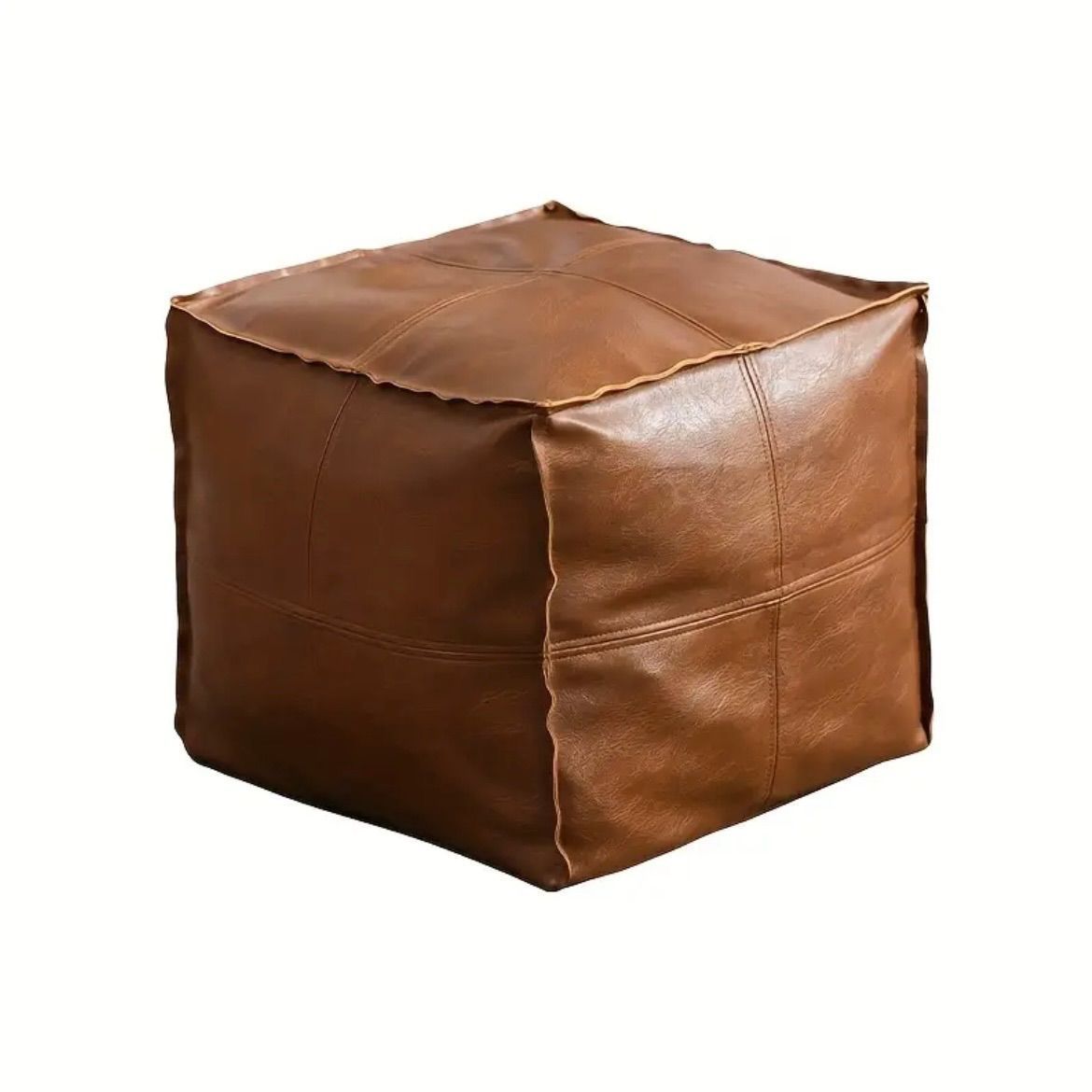 ブラウン スクエアオットマン 合成皮革 ブラウン スクエアオットマン 合成皮革