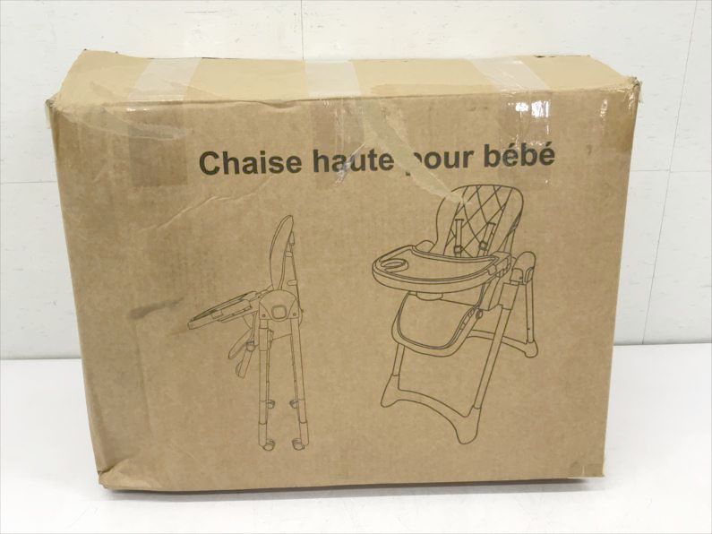 D 8922 ベビーチェア ハイチェア ローチェア キッズチェア 折りたたみ キャスター 五点式安全ベルト 6か月～3歳 ベビー用品 CHOZAN HA-028 グレー