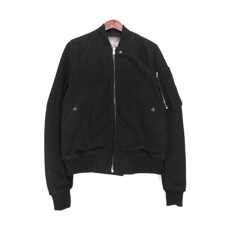 リックオウエンス ダークシャドウ RICK OWENS DRKSHDW 【 DL02A3793 HBLKJP DENIM FLIGHT BOMBER JACKET 】 デニム フライト ジップ アップ ボンバー ジャケット　37894