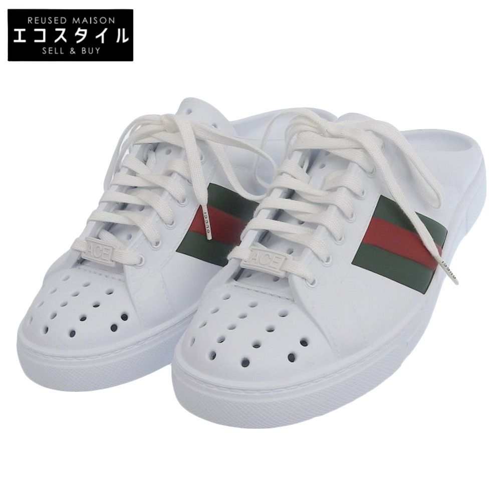 GUCCI グッチ ACE エースウェブストライプミュールスニーカー サンダル レディース 38 38