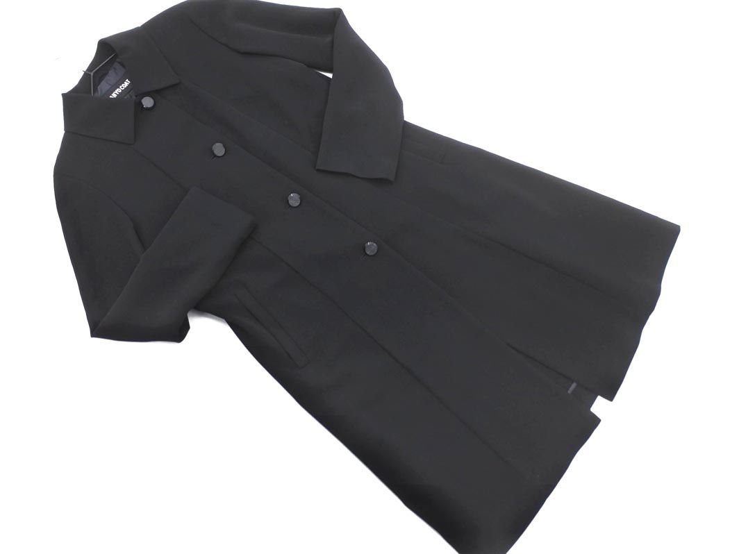 SANYO COAT サンヨーコート ステンカラー コート size11/黒