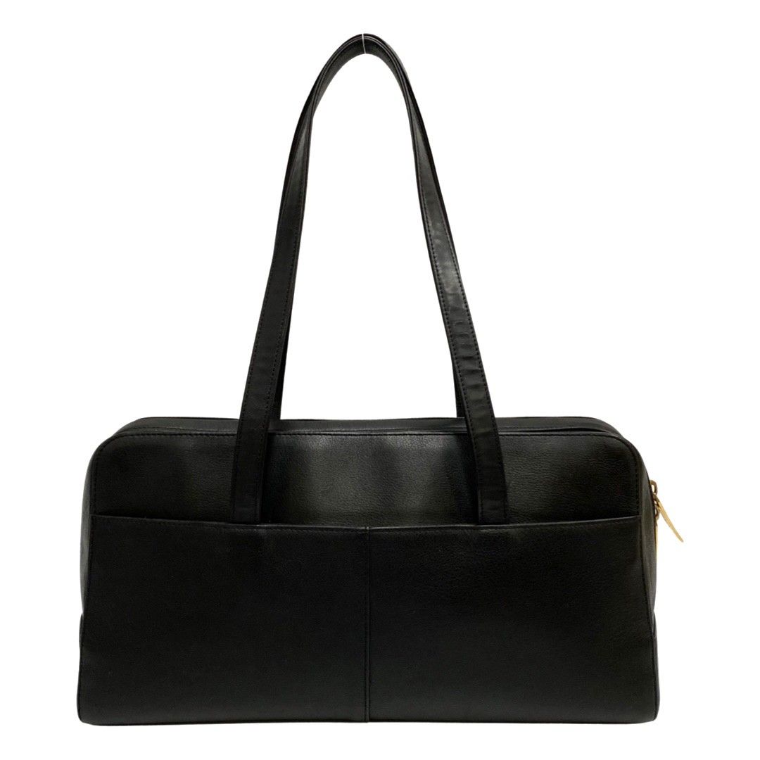 今季ブランド 極美品 Burberry トートバッグ ノバチェック ロゴ金具 レザー 黒 バッグ