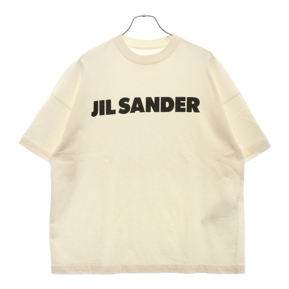JIL SANDER (ジルサンダー) 21SS ロゴプリントオーバーサイズ半袖Tシャツ カットソー ホワイト JSMS707045