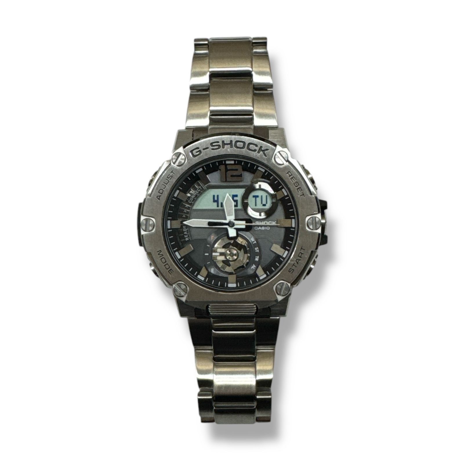 参考上代44000円 CASIO G-SHOCK G-STEEL GST-B300 Series 時計 腕時計 ウォッチ タフソーラー Gショック GST-B300SD-1AJF シルバー 85593A6