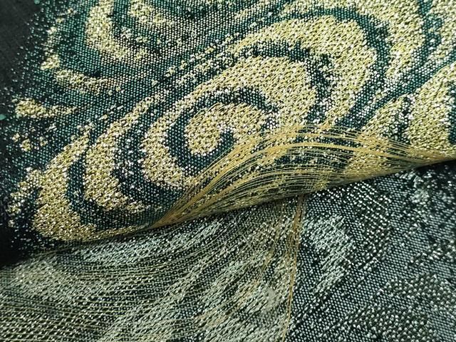 平和屋本店□極上 名門 しょうざん 生紬 紙屋川伝承 絹漉貴 太鼓柄袋帯  