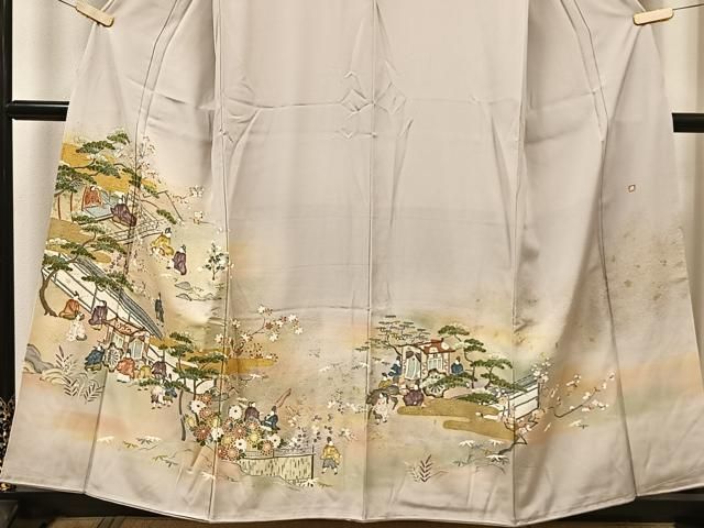 平和屋着物□豪華色留袖 寿光織り 風景樹林文 暈し染め 金糸