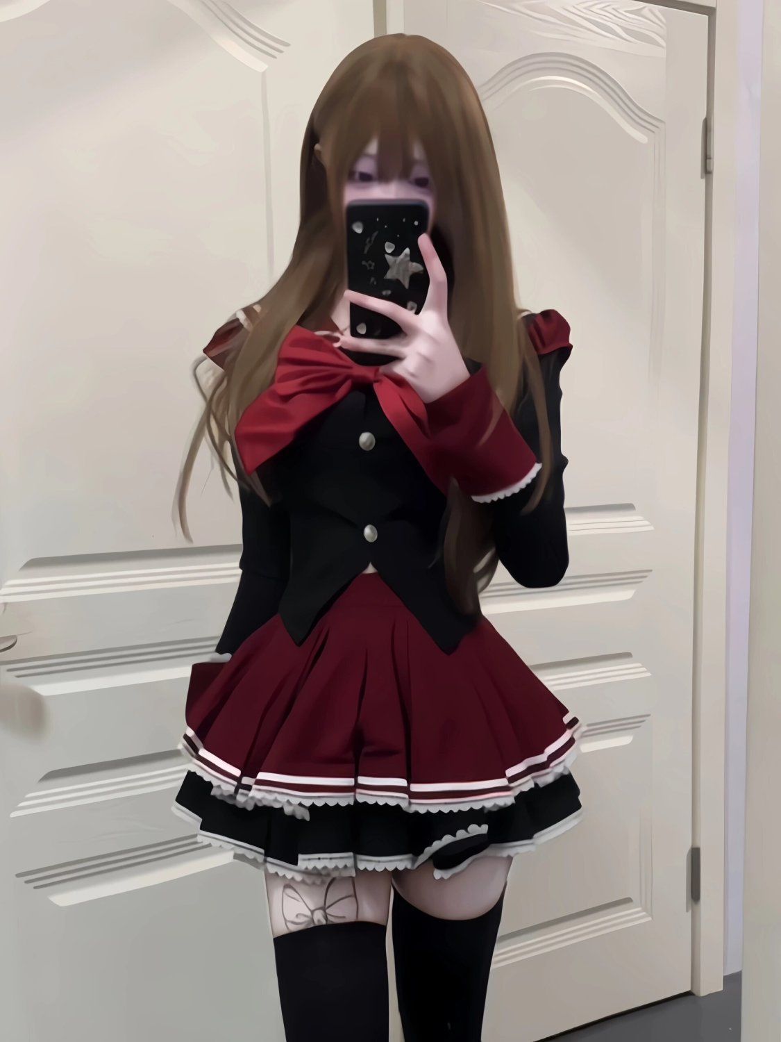 春季 学院風 JK制服 セーラー襟 蝶結び付き 上品デザイン 高腰ミニスカート 2点セット 撮影会 推し活 イベント用 衣装 大人レディース プレゼントにも最適