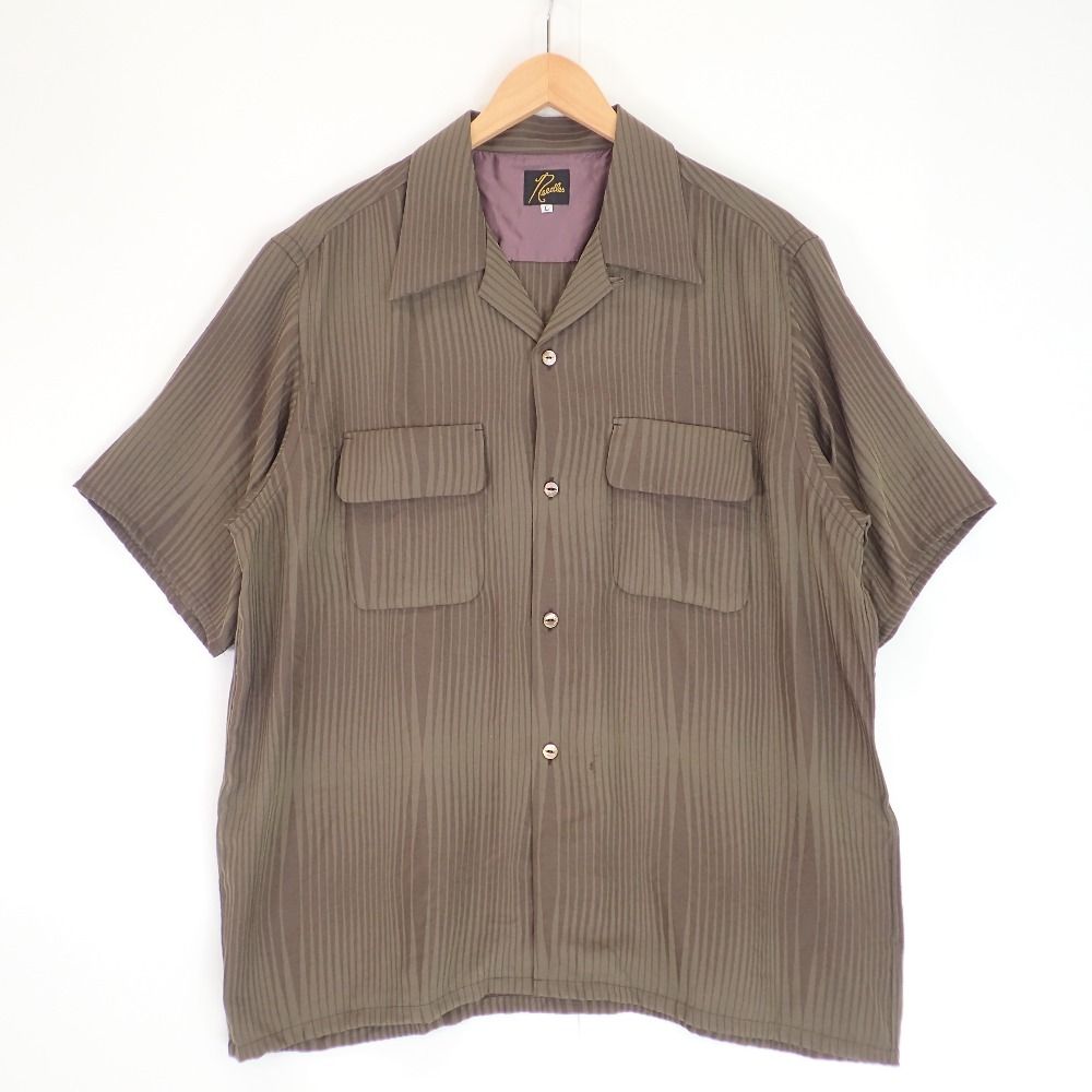 NEEDLES ニードルズ 23SS MR147 Classic Shirt-R/N Wave Stripe Jq. L