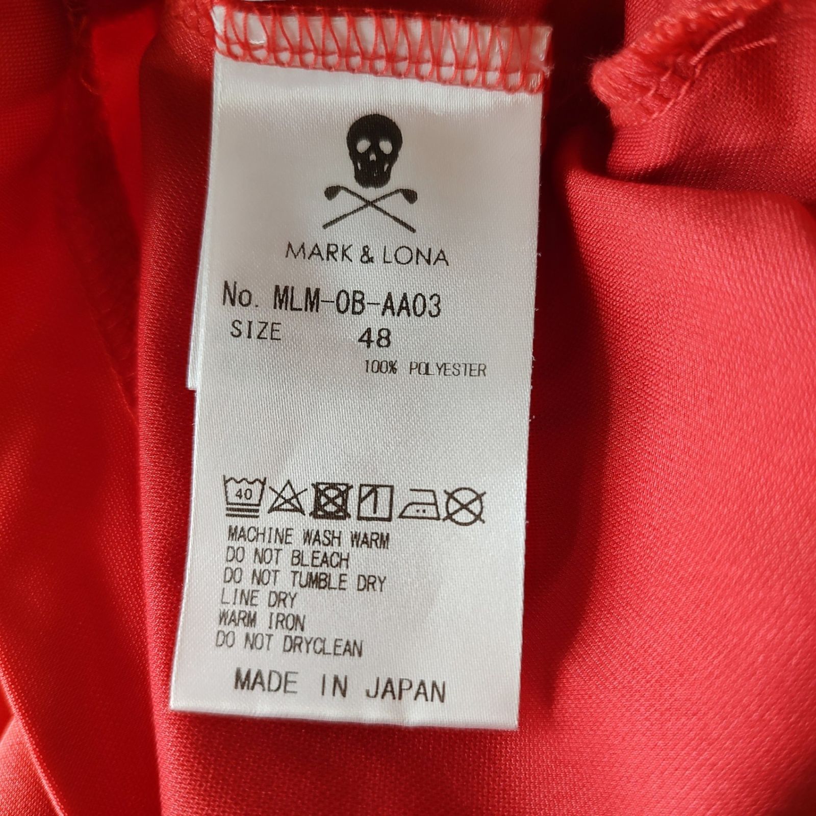 マークアンドロナ ゴルフ 20SS MARK＆LONA & MARK&LONA MARK
