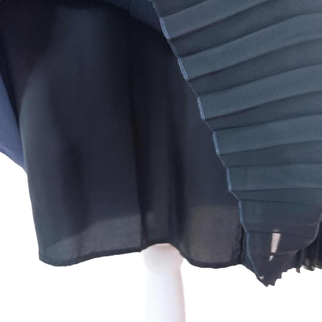 裾プリーツアシンメトリー 0