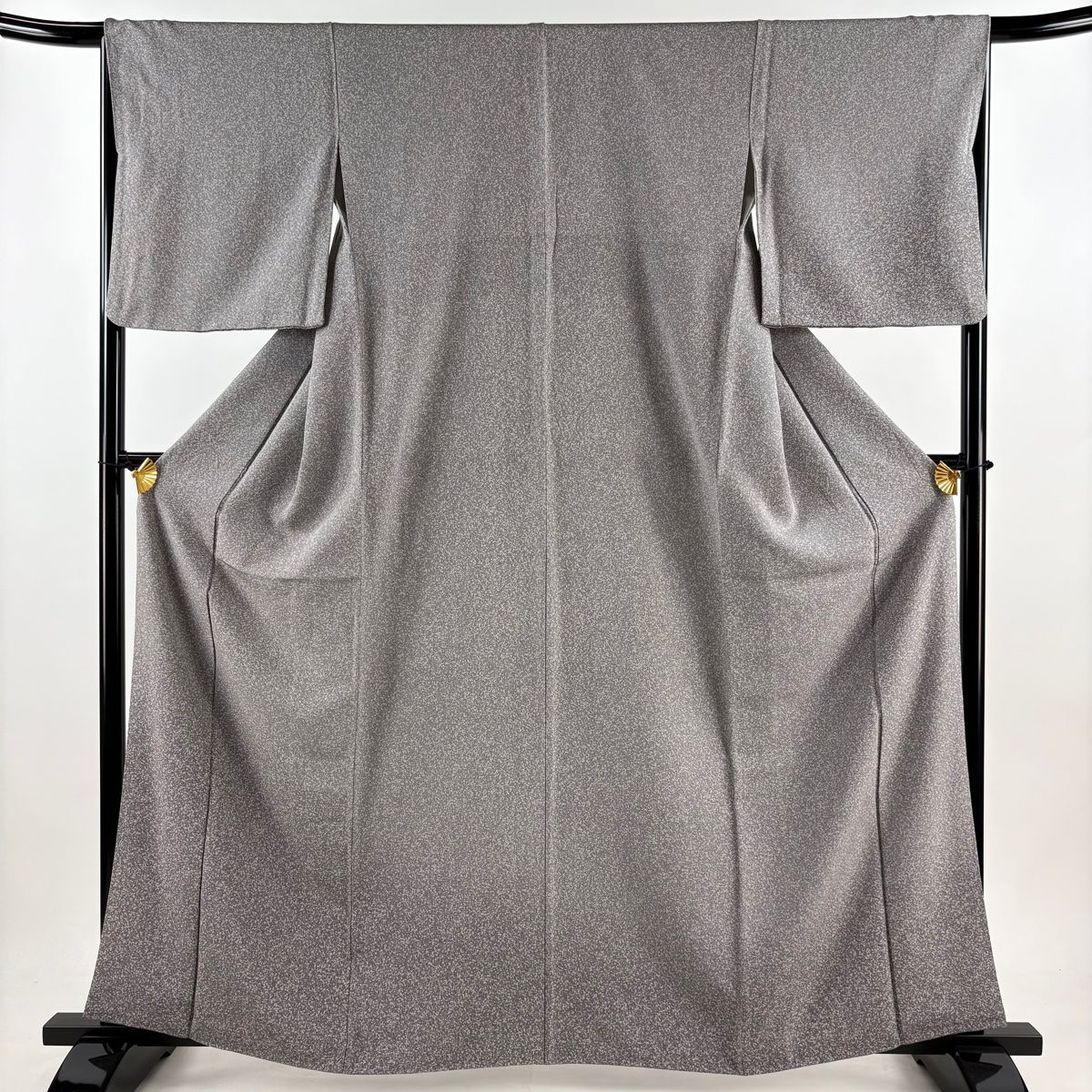 落款あり　牛首紬　訪問着　モダン　遠山　ススキ模様　ベージュ 落款あり 牛首紬 訪問着 モダン 遠山 ススキ模様 ベージュ 楽天