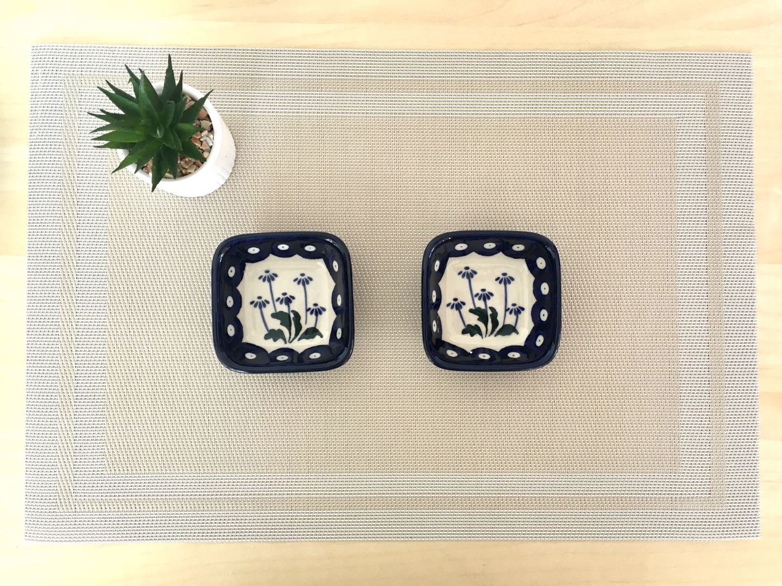 角皿 小鉢 ツェラミカアルティスティッチナ ポーリッシュポタリー