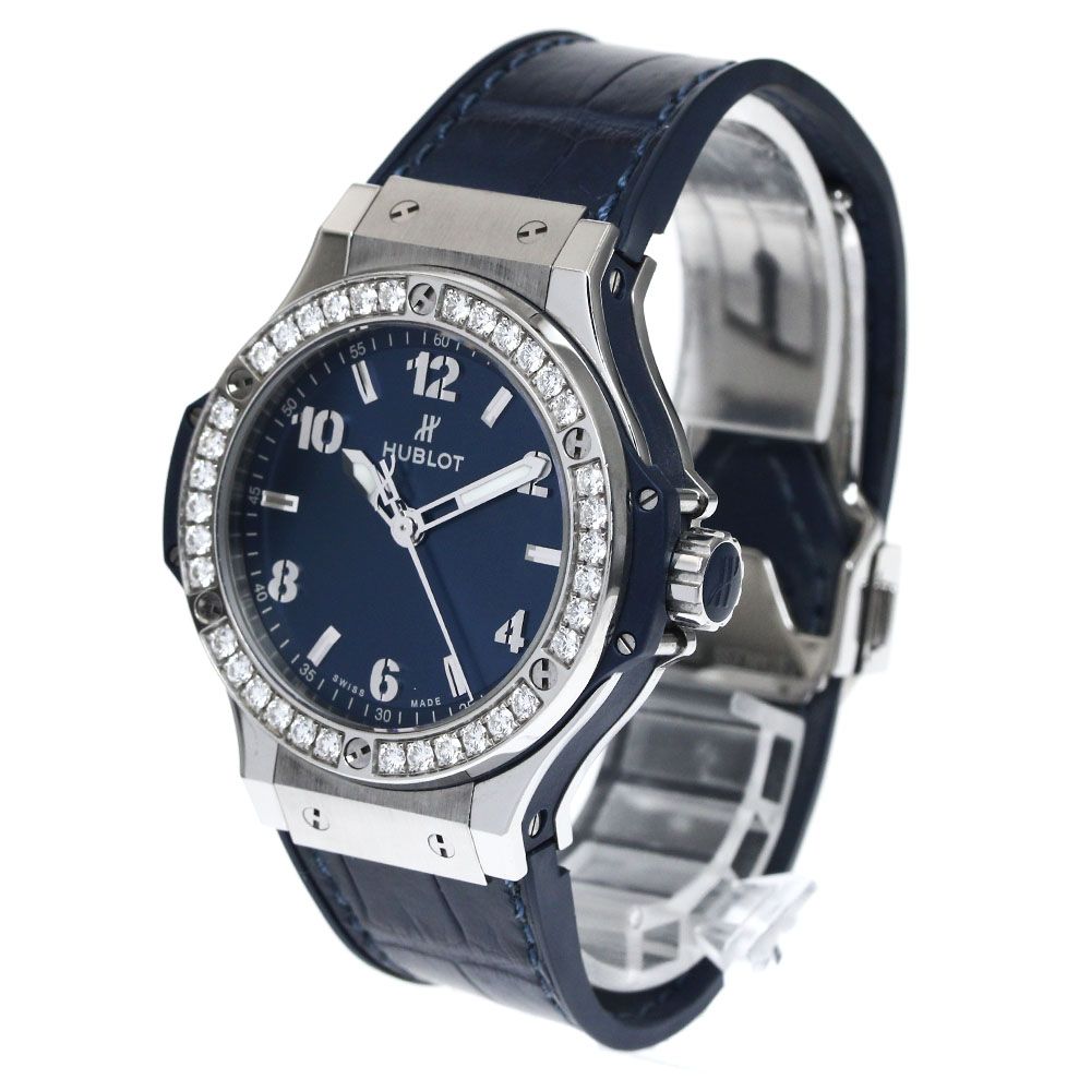 ウブロ HUBLOT 361.SX.7170.LR.1204 ビッグバン スチールブルー ダイヤ  