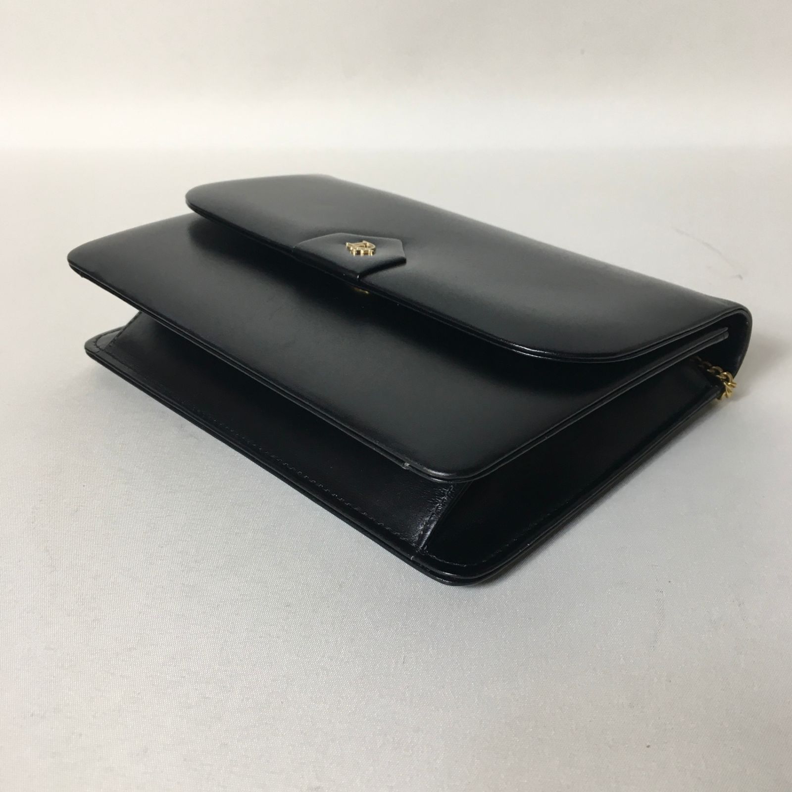 2506-127｜美品｜ディオール ショルダーバッグ レザー ブラック ロゴ金具 2506-127｜美品｜ディオール ショルダーバッグ レザー ブラック