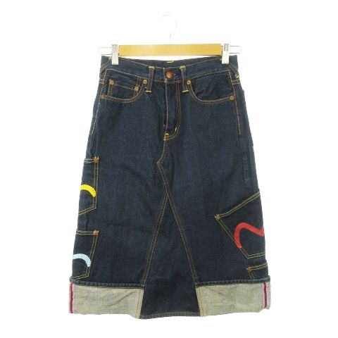 EVISU DONNA デニムスカート EVISU DONNA デニムスカート レディース Mサイズ エヴィスドンナ