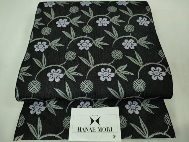 平和屋着物□極上 森英恵・HANAE MORI 小紋・名古屋帯セット 花 桜色地