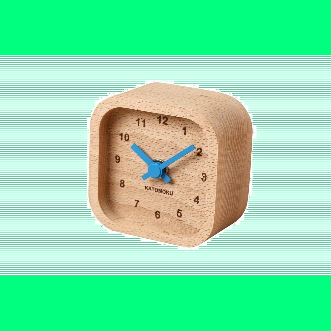 在庫セール】KATOMOKU mini clock 角 青 木 ビーチ km-25 - メルカリ