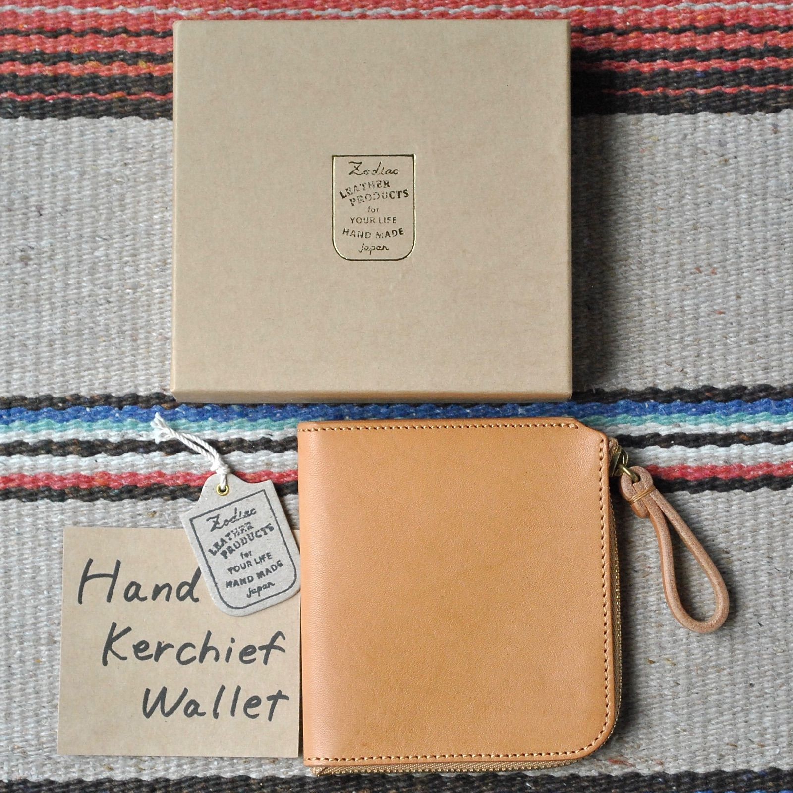 ZODIACイタリアンレザー☆NEWマチ付きL字ファスナーウォレット