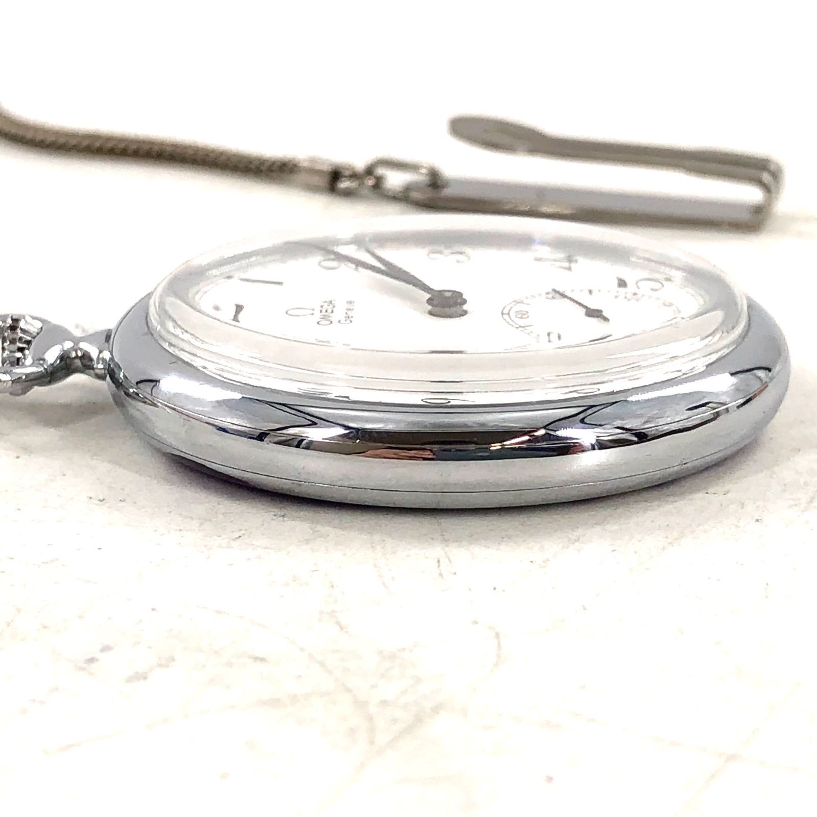 OMEGA オメガ Geneve ジュネーブ 懐中時計 手巻き/SS スモセコ