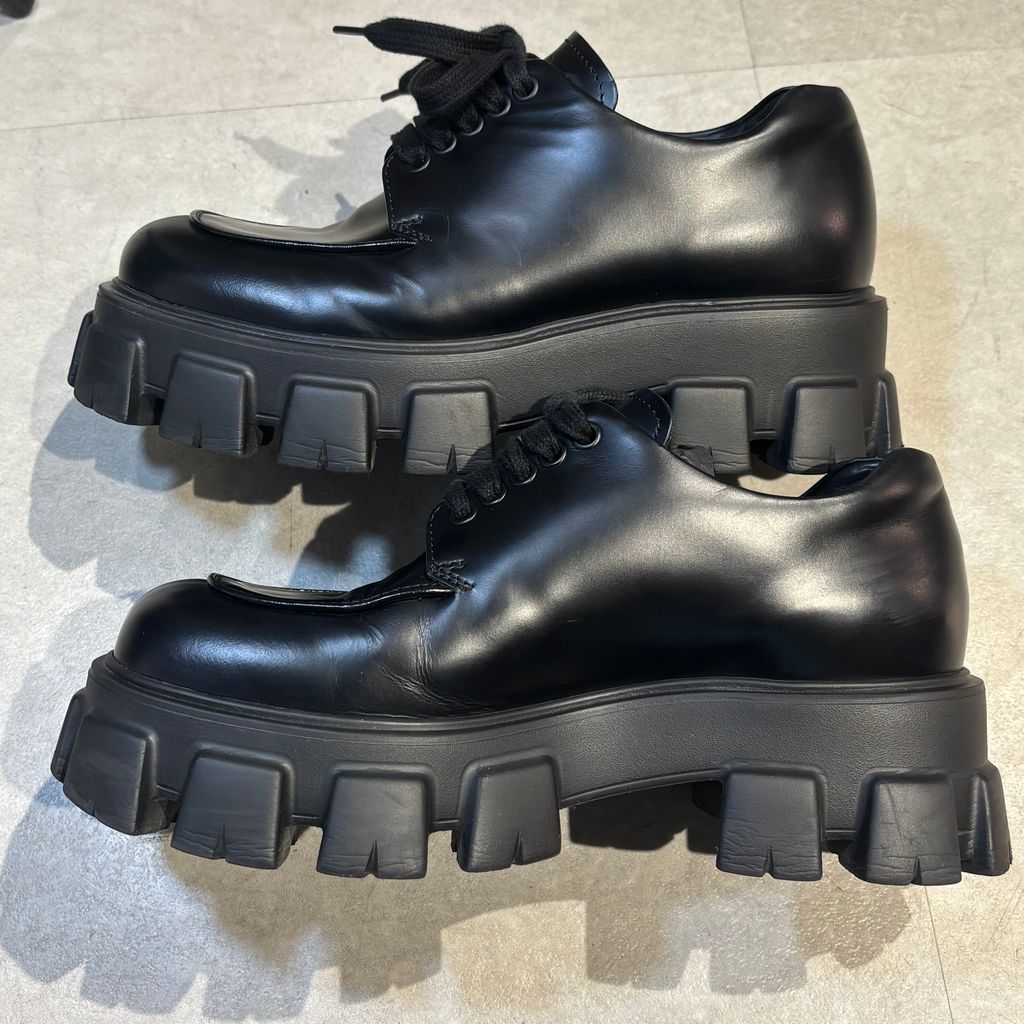 PRADA プラダ Monolith Race-up Derby Shoes モノリス ダービー