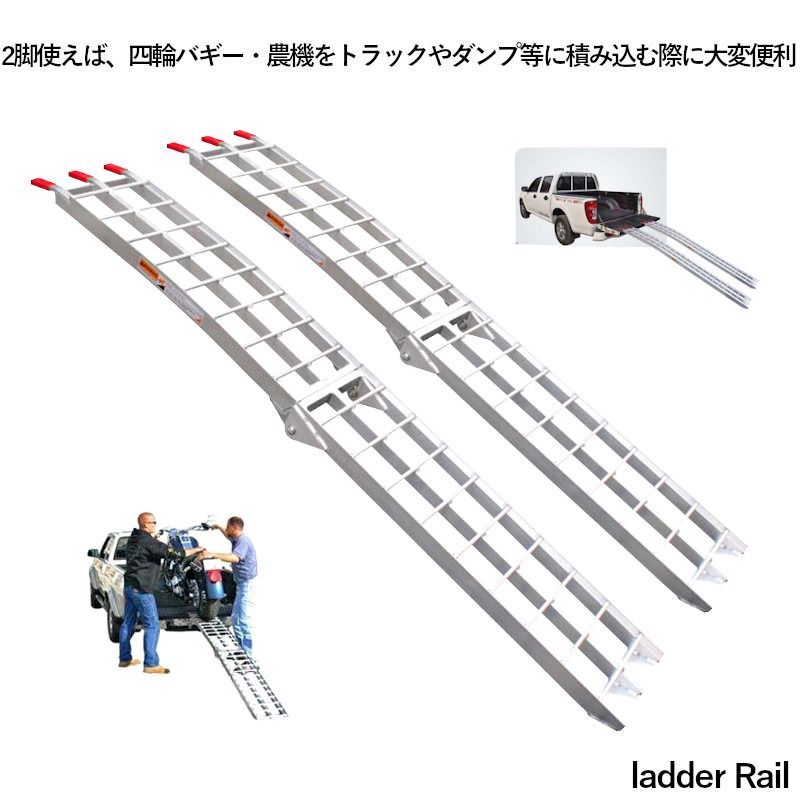 脚立・はしご・足場 アルミラダーレール 1本 折りたたみ アルミラダー 