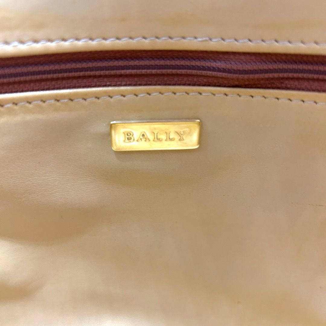 【8月限定20%OFFクーポン!!】BALLY バリー ボストンバック ブラウン×ブラック