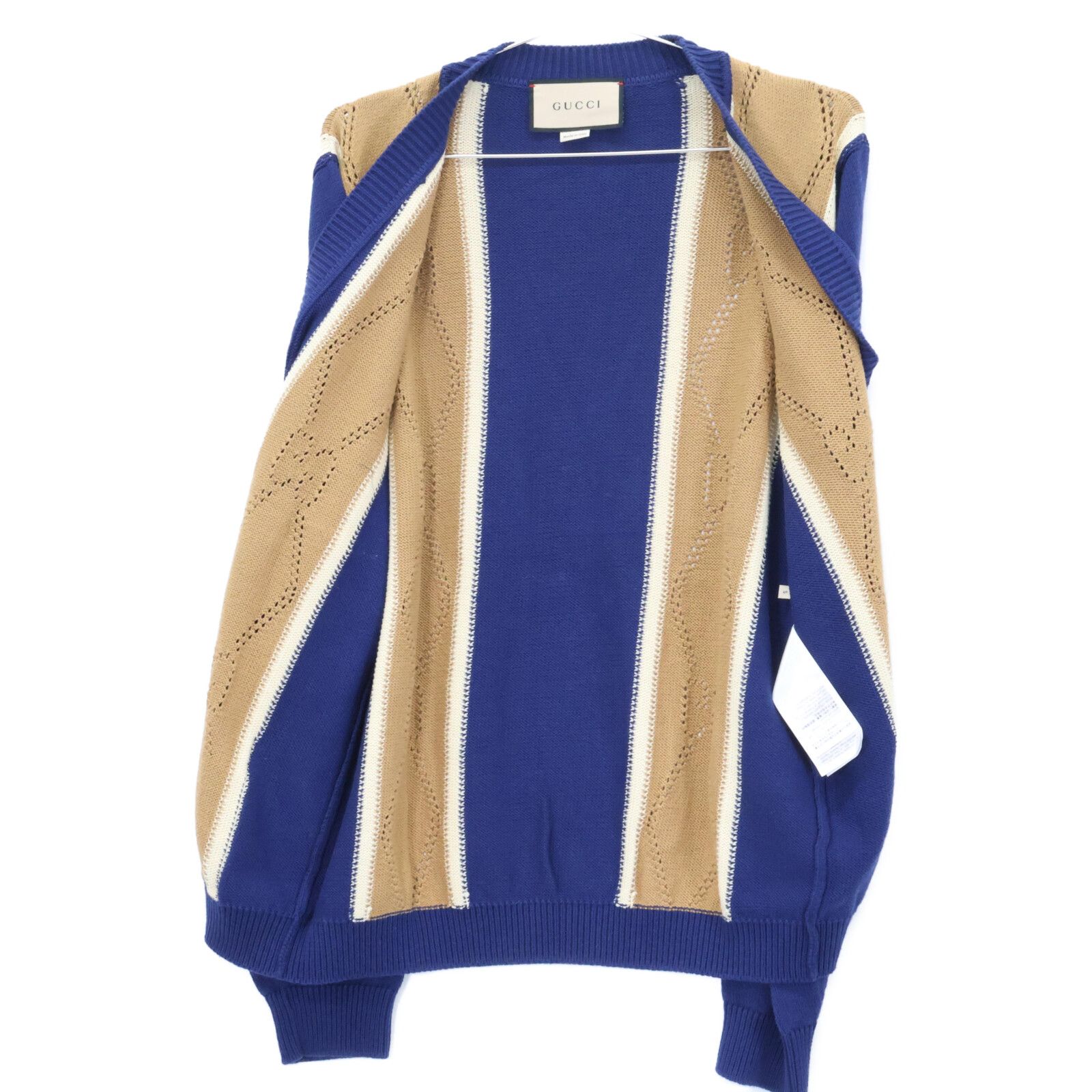 GUCCI グッチ ﾈｲﾋﾞｰ 655105 GGｽﾃｯﾁｺｯﾄﾝｶｰﾃﾞｨｶﾞﾝ S - メルカリ