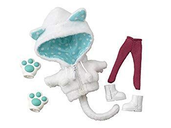 【中古】コトブキヤ キューポッシュえくすとら あにまるパーカーセット 白猫 ノンスケール フィギュア用アクセサリー w17b8b5