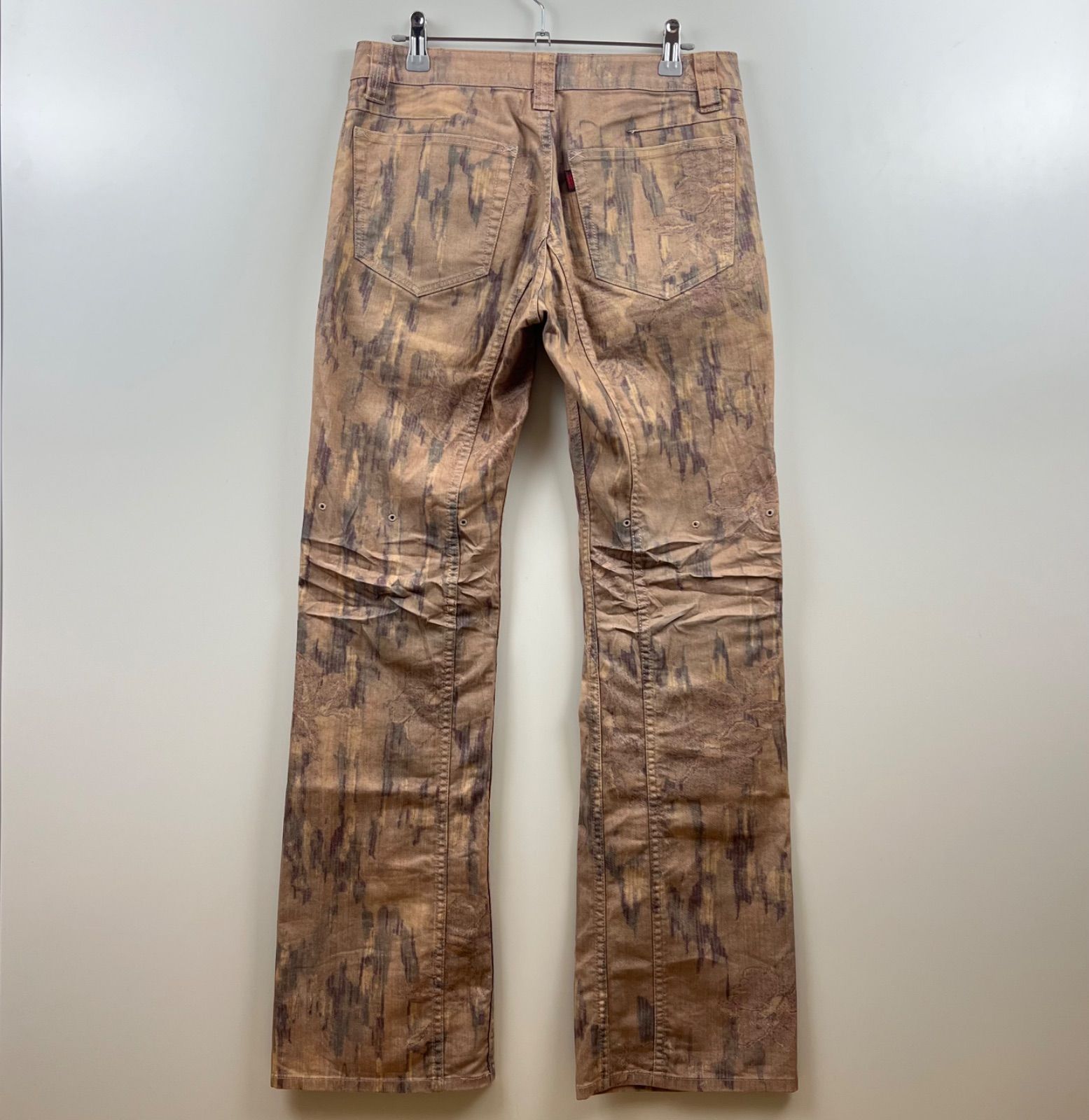 HaaT ISSEY MIYAKE 00s archive ventilation flower flare pants