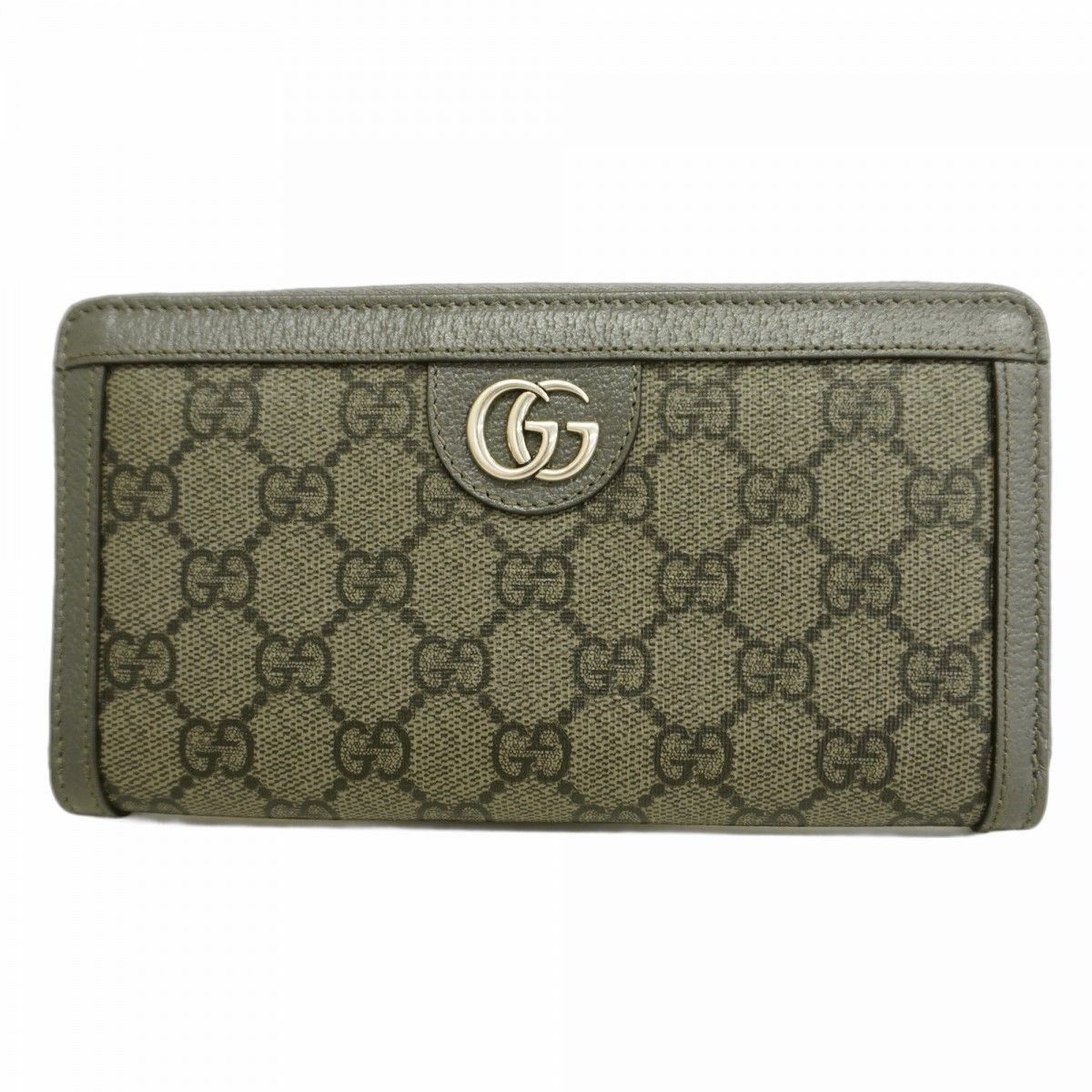 5gc2831-h グッチ 長財布 GGマーモント 706844 PVC グレー シルバー金具 レディース
