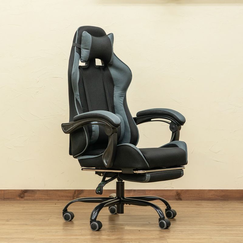 フルフラットメッシュレーシングチェア BK/BL/GR/RD 【メッシュ