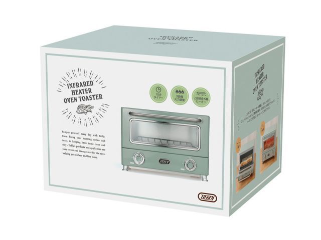 Toffy 遠赤オーブントースター ペールアクア