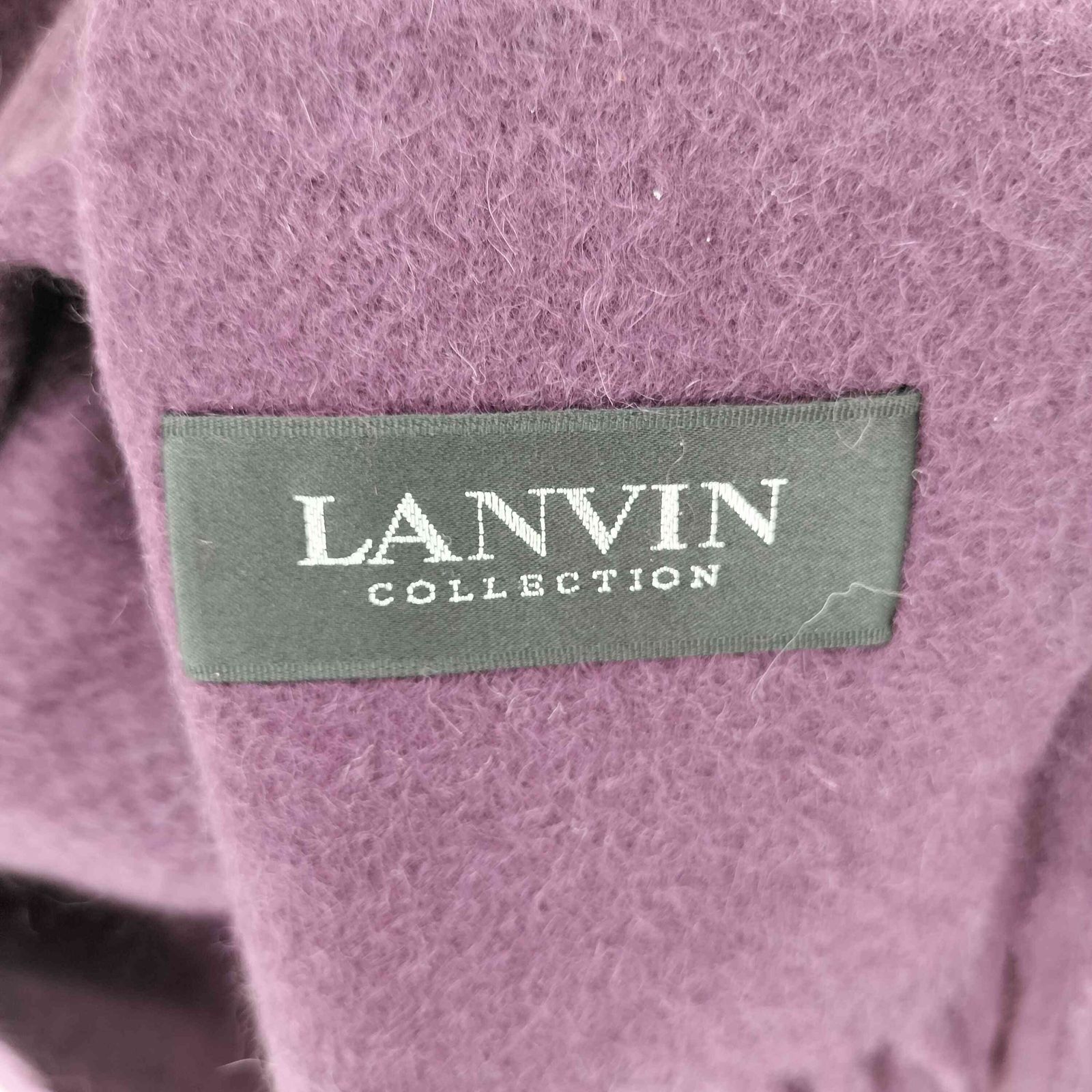 ランバンコレクション LANVIN COLLECTION カシミヤ100 フリンジ