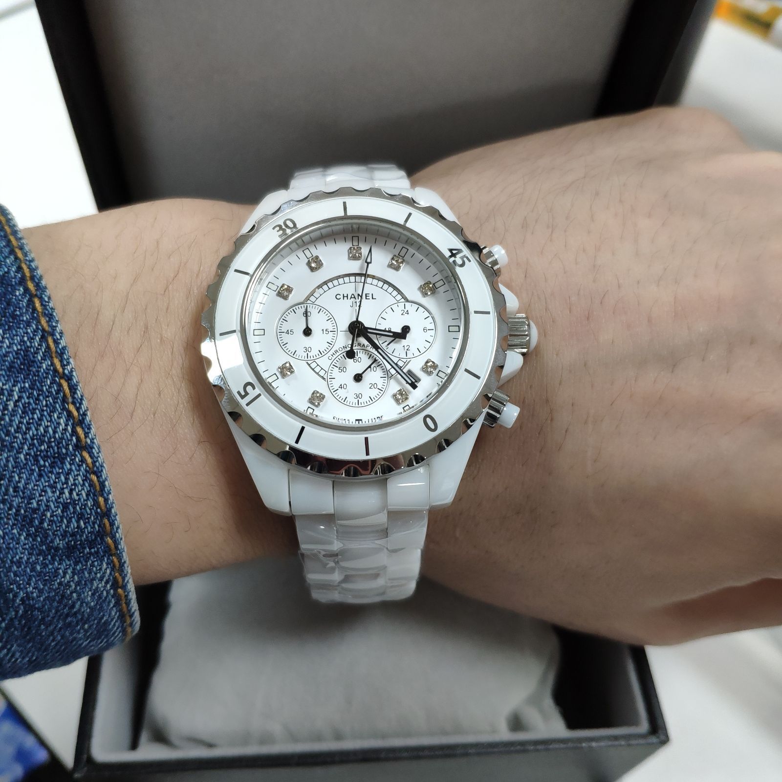 シャネル CHANEL J12 クロノグラフ 41mm H2009メンズ腕時計